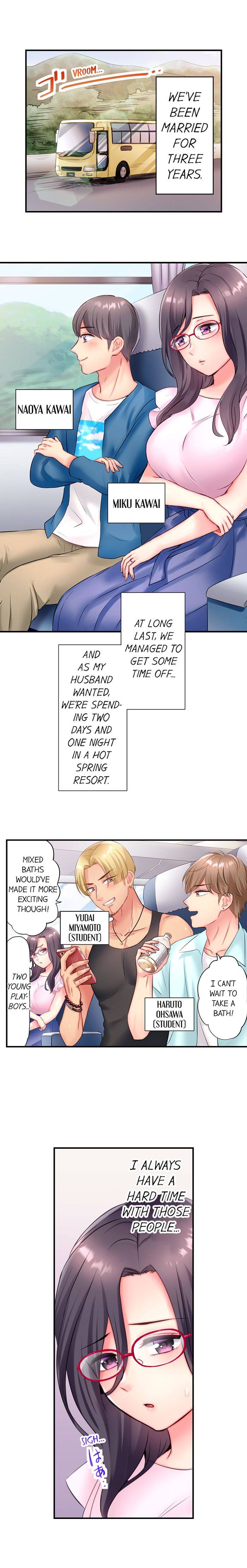 Threesome NTR: Taken by 2 Playboys During My Hot Spring Couple Trip